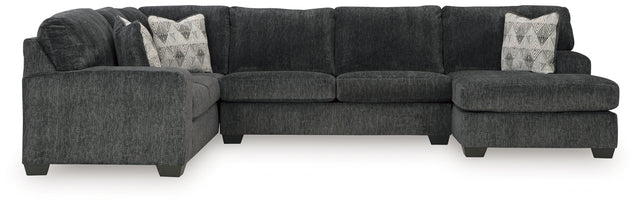 Furniture City - MS - Ashley Furniture - Hollyview Sectional - LAF 3-Piece Sectional with Chaise / Shadow - 15205S1