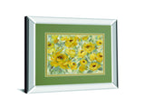 Yellow Roses By Silvia Vassileva Mirrored Frame - Yellow