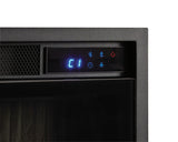 Entertainment Accessories - Fireplace Insert With Faux Birch Log Set - Black