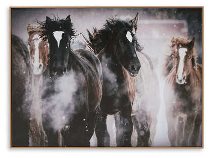 Chaseburn - Wall Art - Brown / Black / White