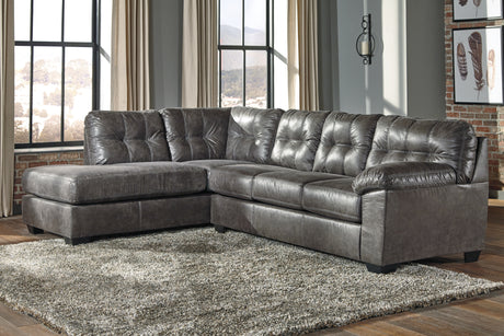 Furniture City - MS - Ashley Furniture - Fallston Sectional - RAF 2-Piece Sectional with Chaise / Slate - 17221S1