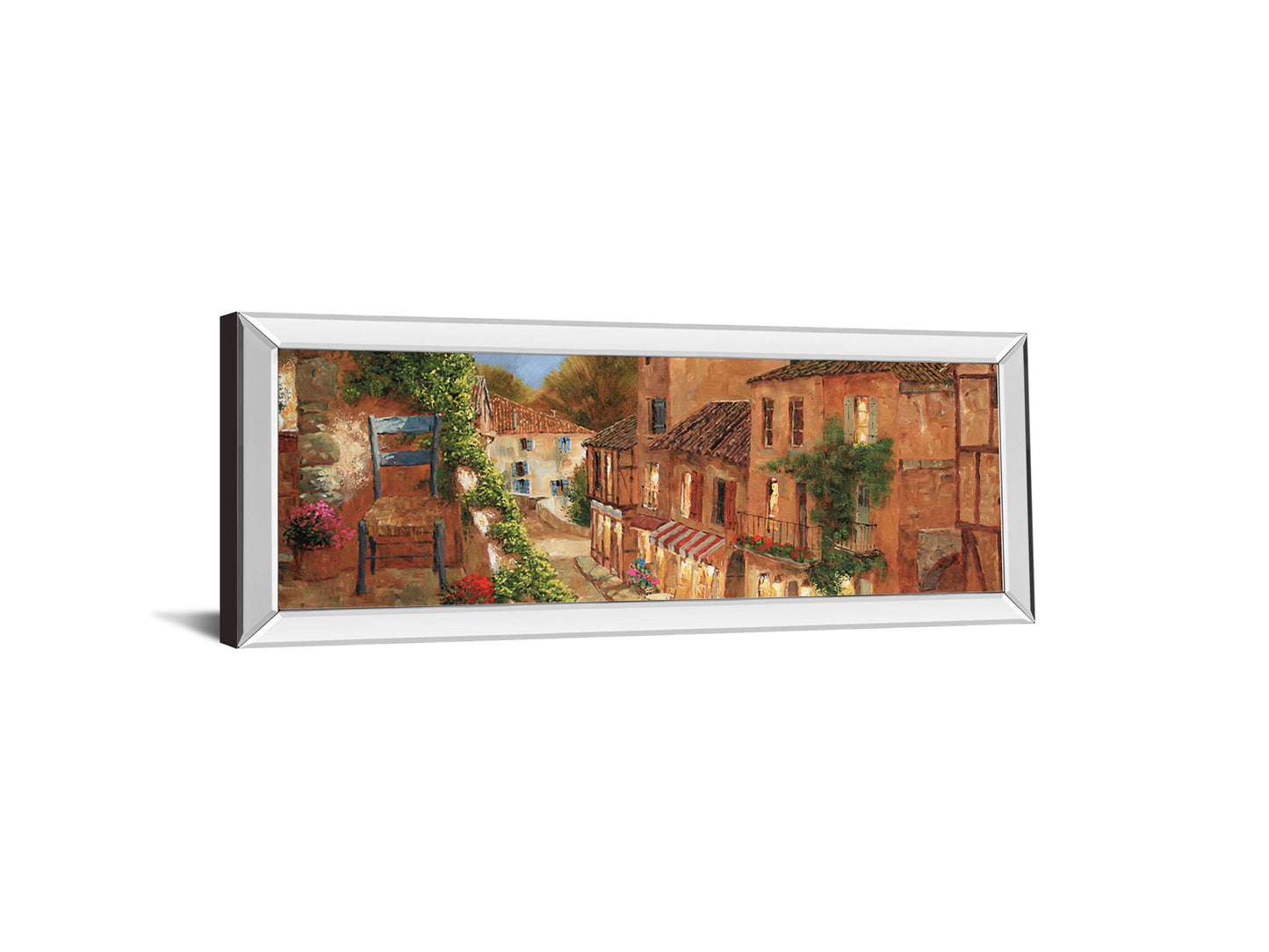 My Balcony By Archambault G - Mirrored Frame Wall Art - Light Brown