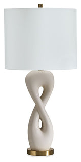 Judrich - Poly Table Lamp - White / Gold Finish