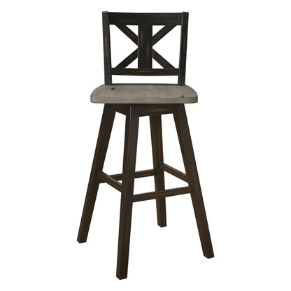 Amsonia - 29" Swivel X-Back Pub Height Chair (Set of 2)