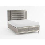 Tamsin - Platform Bed With Footboard Storage, LED Lighting