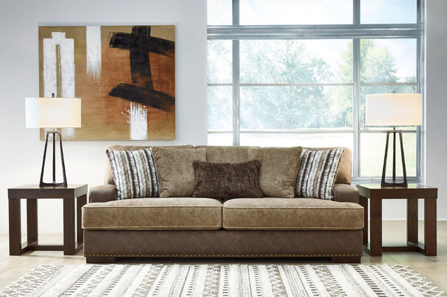 Furniture City - MS - Ashley Furniture - Alesbury Living Room - Ottoman / Chocolate - 1870414