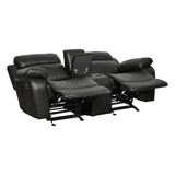 Marille - Double Glider Reclining Loveseat With Center Console