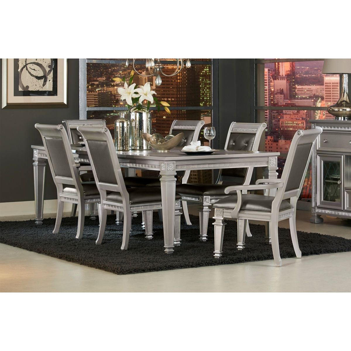 Bevelle - Arm Chair (Set of 2) - Dark Gray