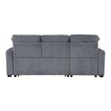 Rhett - 3 Piece Reversible Sectional With Pull-Out Bed And Hidden Storage