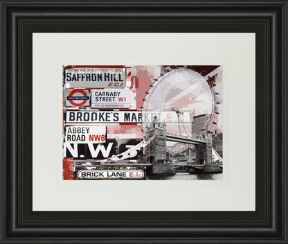 Saffron Hill By Andrew Cotton - Framed Print Wall Art - Gray