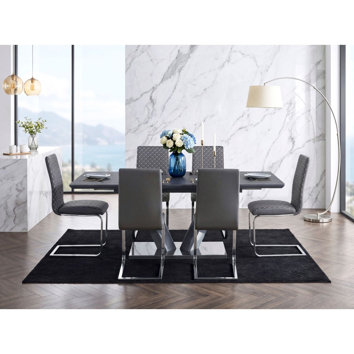 Yannis - Side Chair (Set of 2) - Gray