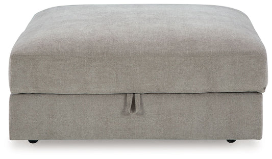 Aslan Court - 5 Pc. - 4-Piece Sofa Pit Sectional, Ottoman - Pebble