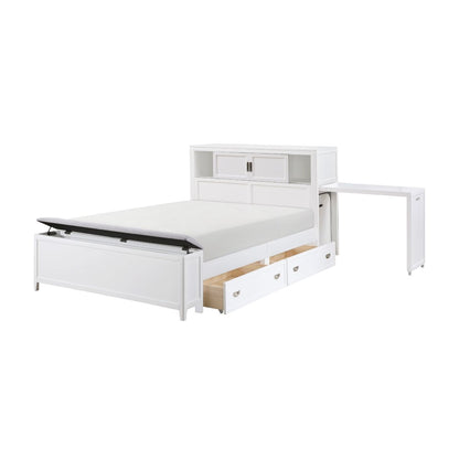 Sloane - Bookcase Bed With Hidden Desk, Stool And Storage Bench