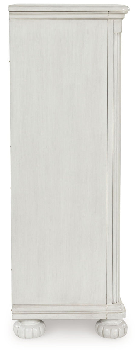 Montelaine - Five Drawer Chest - Antique White