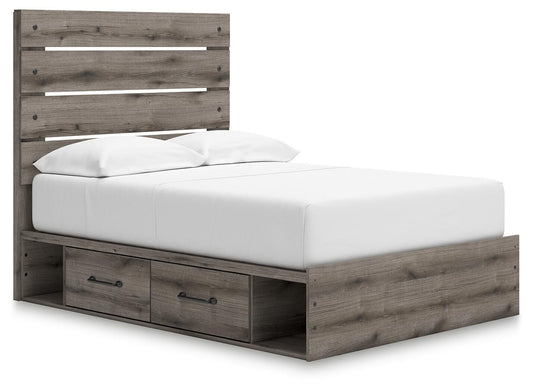Graystorm - Panel Bed With Storage