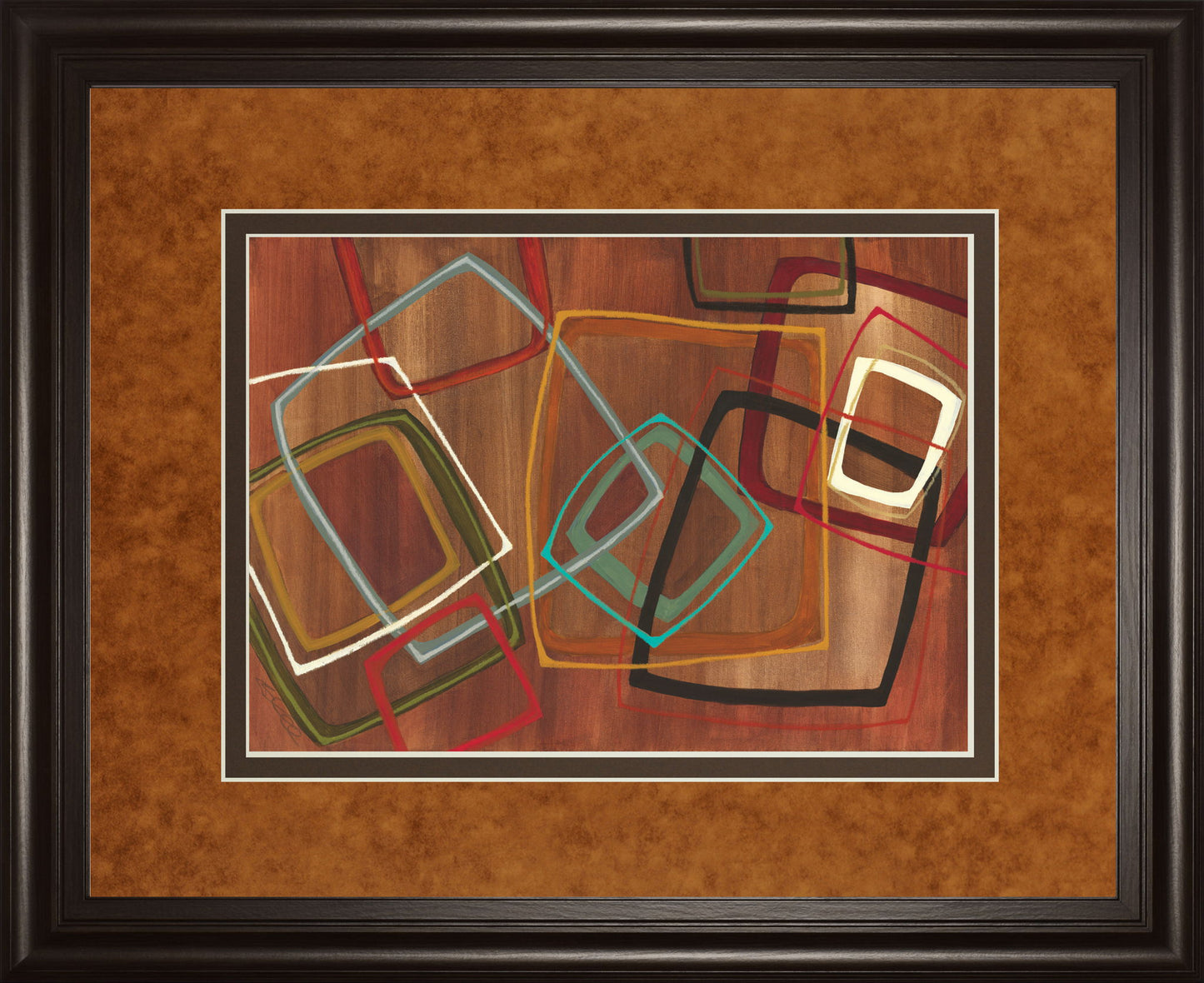 Twenty Tuesday Il By Jeni Lee - Framed Print Wall Art - Light Brown