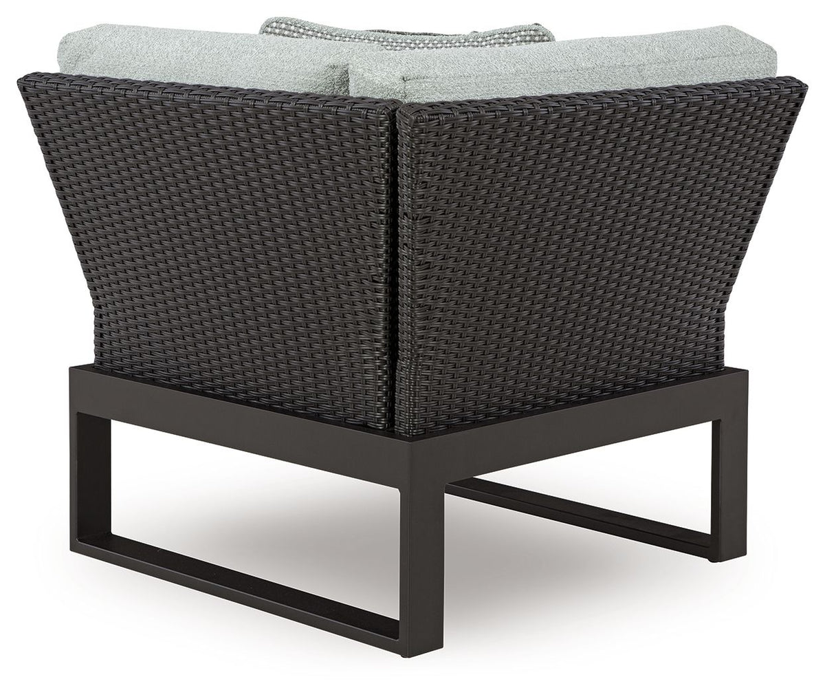 Beachloft - 5-Piece Outdoor Sectional - Black / Gray