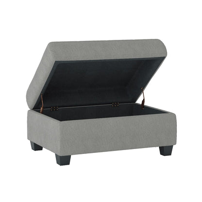 Maston - 3 Piece Reversible Sectional With Drop-Down Cup Holders And Storage Ottoman
