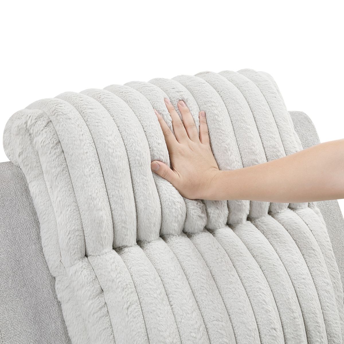 Benton - Double Reclining Sofa - Light Gray