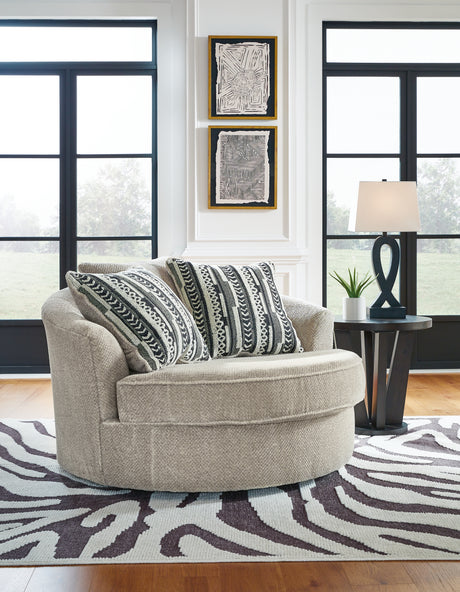 Furniture City - MS - Ashley Furniture - Calnita Living Room - Ottoman With Storage / Sisal - 2050211