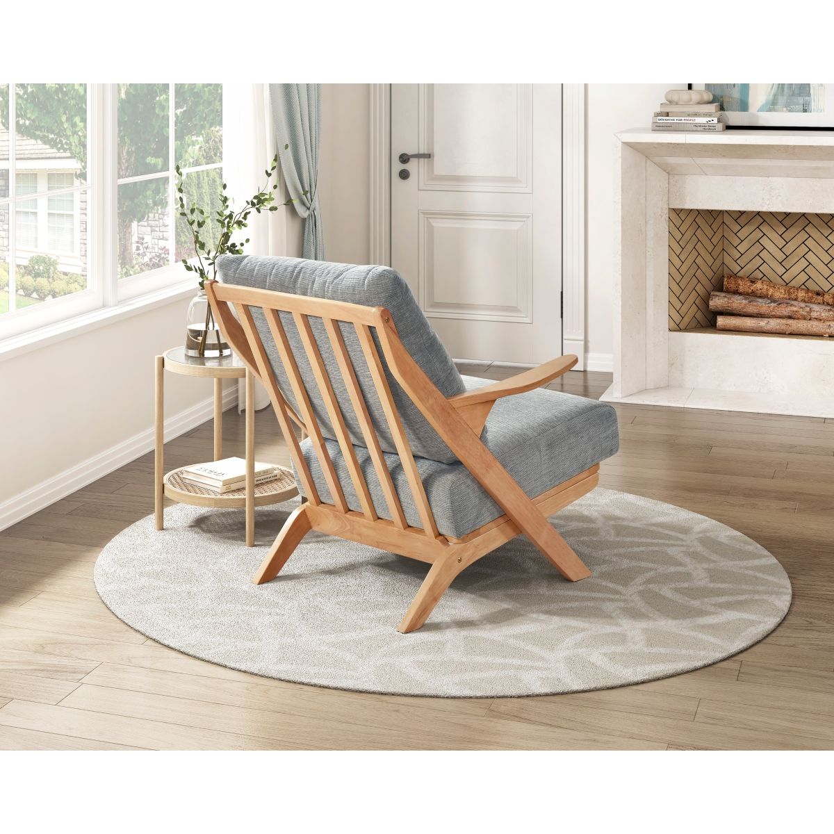 Lennox - Accent Chair - Light Brown Frame
