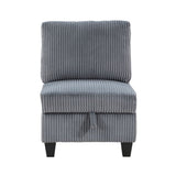 Walterboro - Sectional With Storage, Storage Pouches And Charging Ports