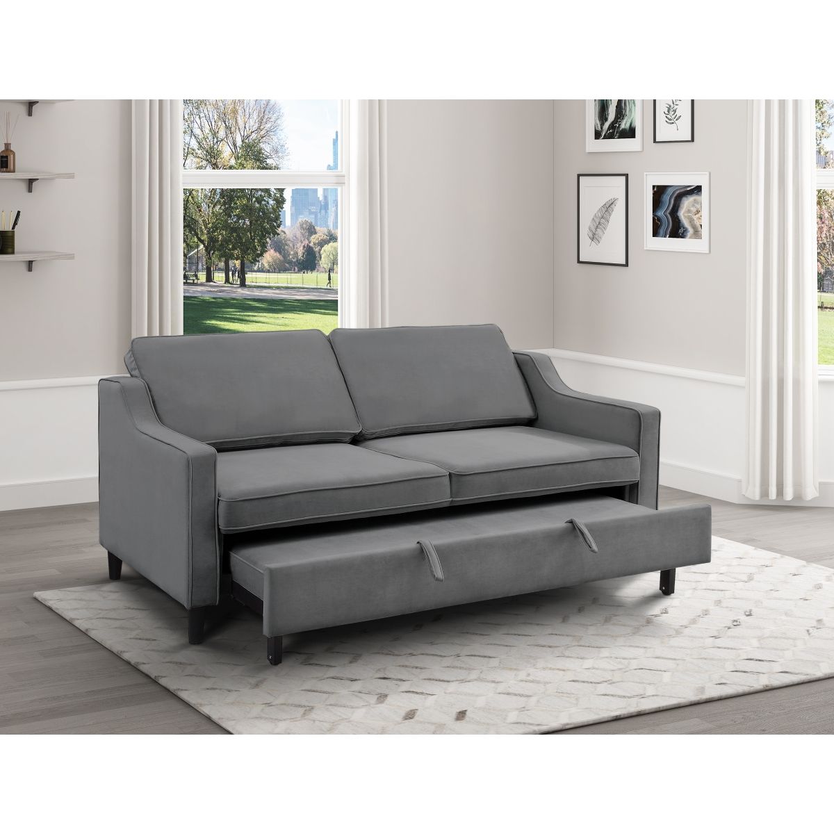 Adelia - Convertible Studio Sofa With Pull-Out Bed