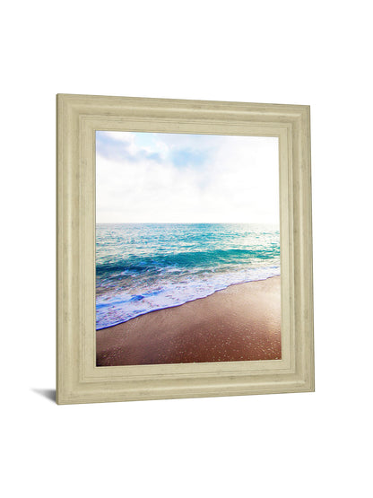 Golden Sands Il By Susan Bryant - Framed Print Wall Art - Light Blue