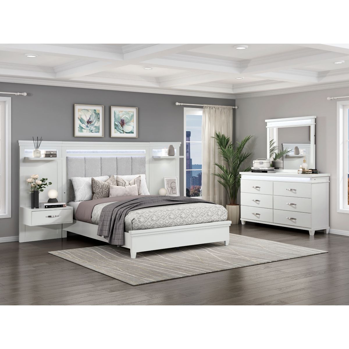 Kidman - 3 Piece Wall Bed (Bed, 2 Nightstands)