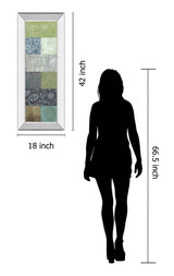 Zen Panel I By Vision Studio - Mirror Framed Print Wall Art - Dark Gray