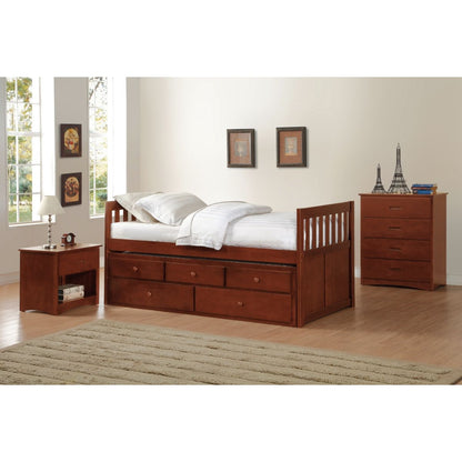 Rowe - Twin/Twin Trundle Bed - Cherry