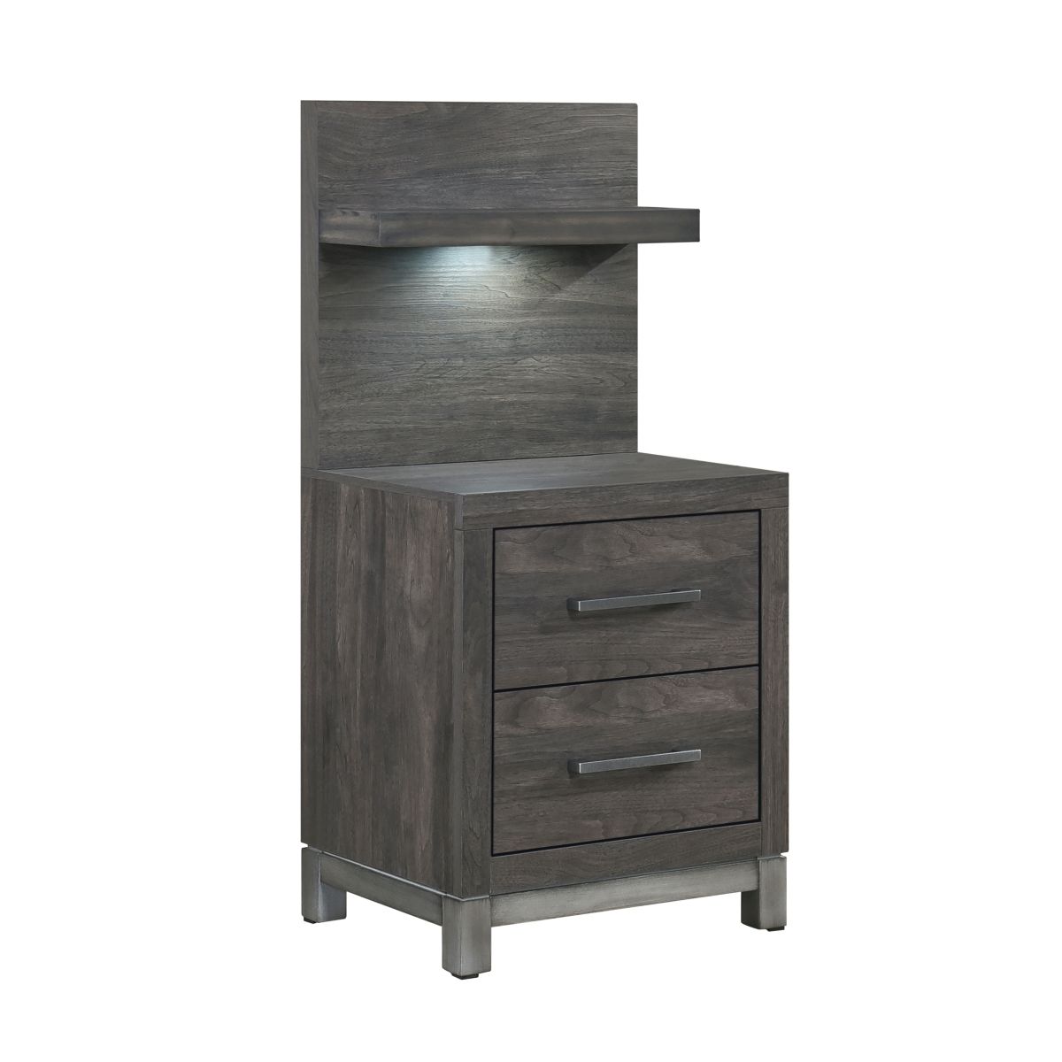 Zephyr - Nightstand With Wall Panel