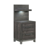 Zephyr - Nightstand With Wall Panel