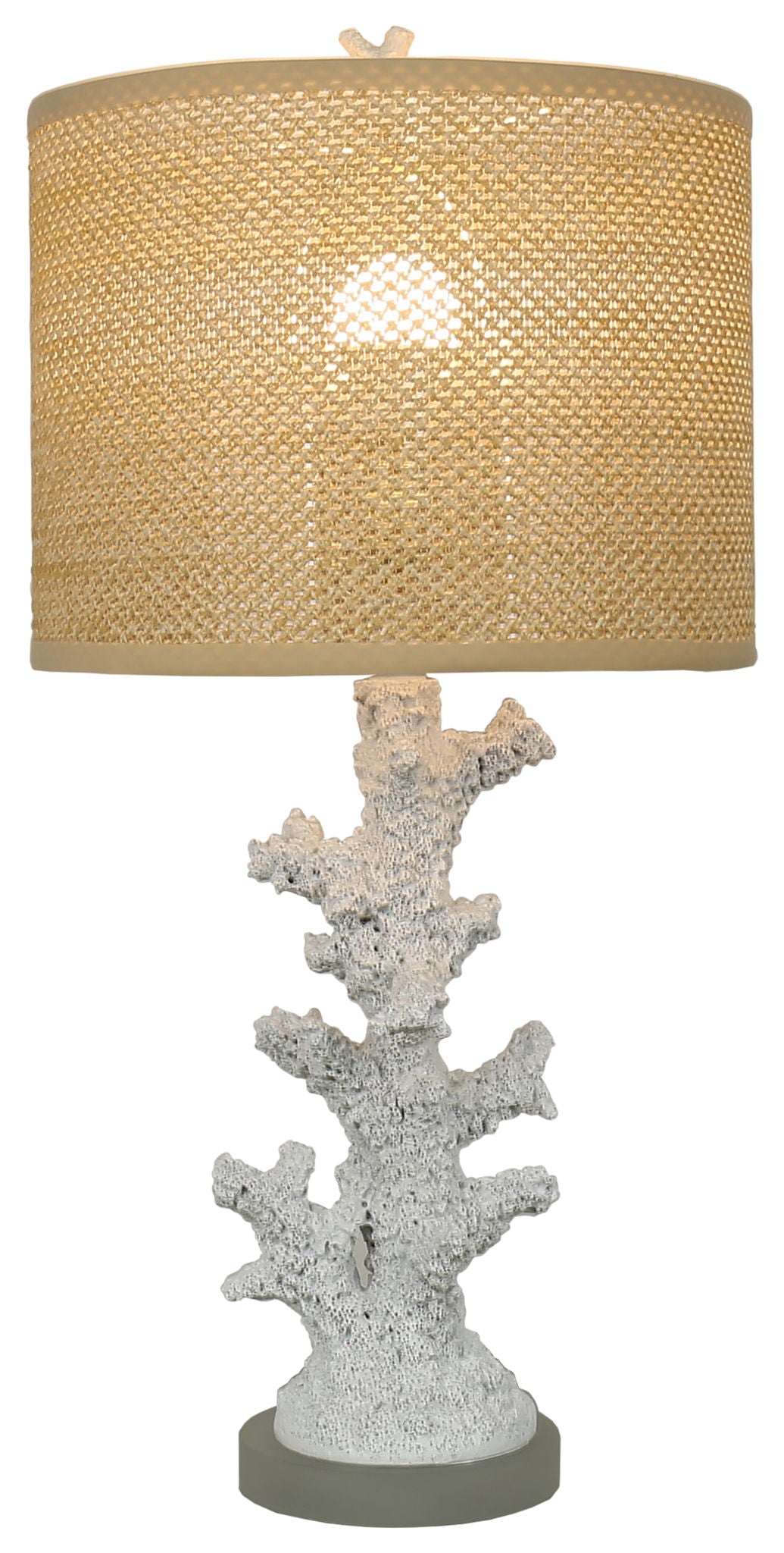 Coral Haven - 26 X 13 - Resin Table Lamp (Set of 2) - Matte White