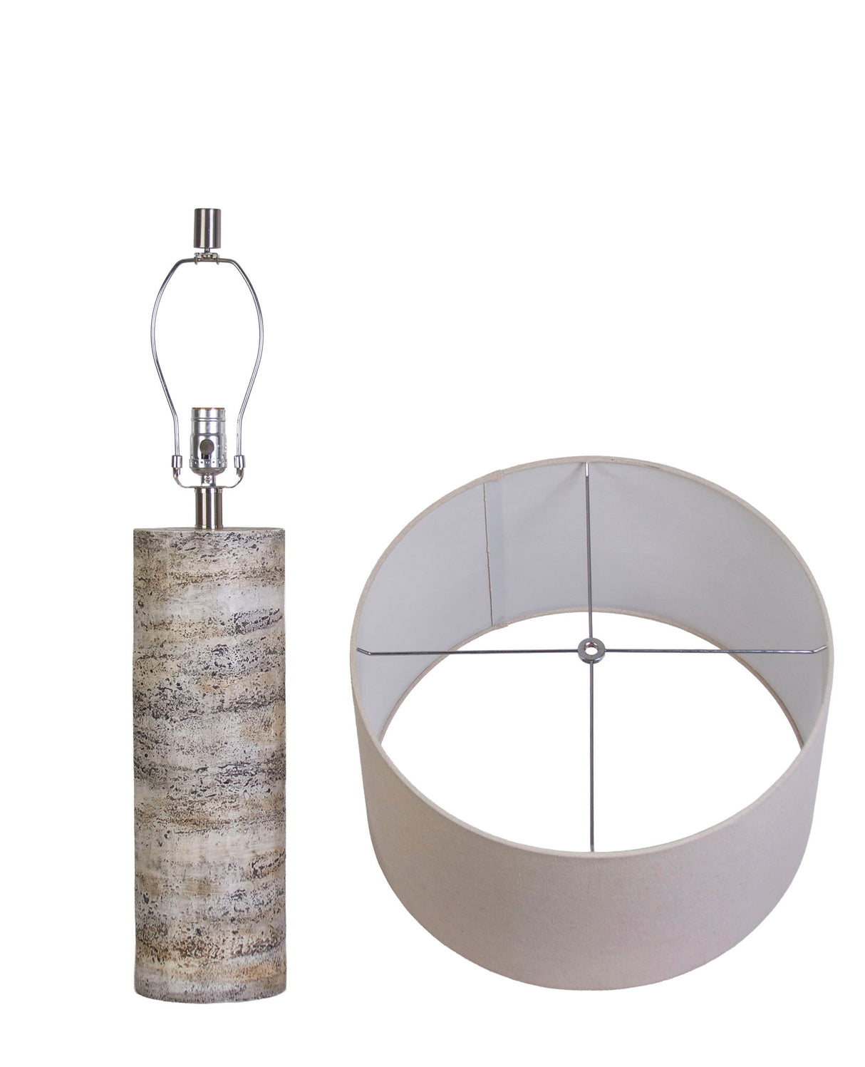 "Stonehaven Glow" Polyresin Table Lamp (Set of 2) - Stone