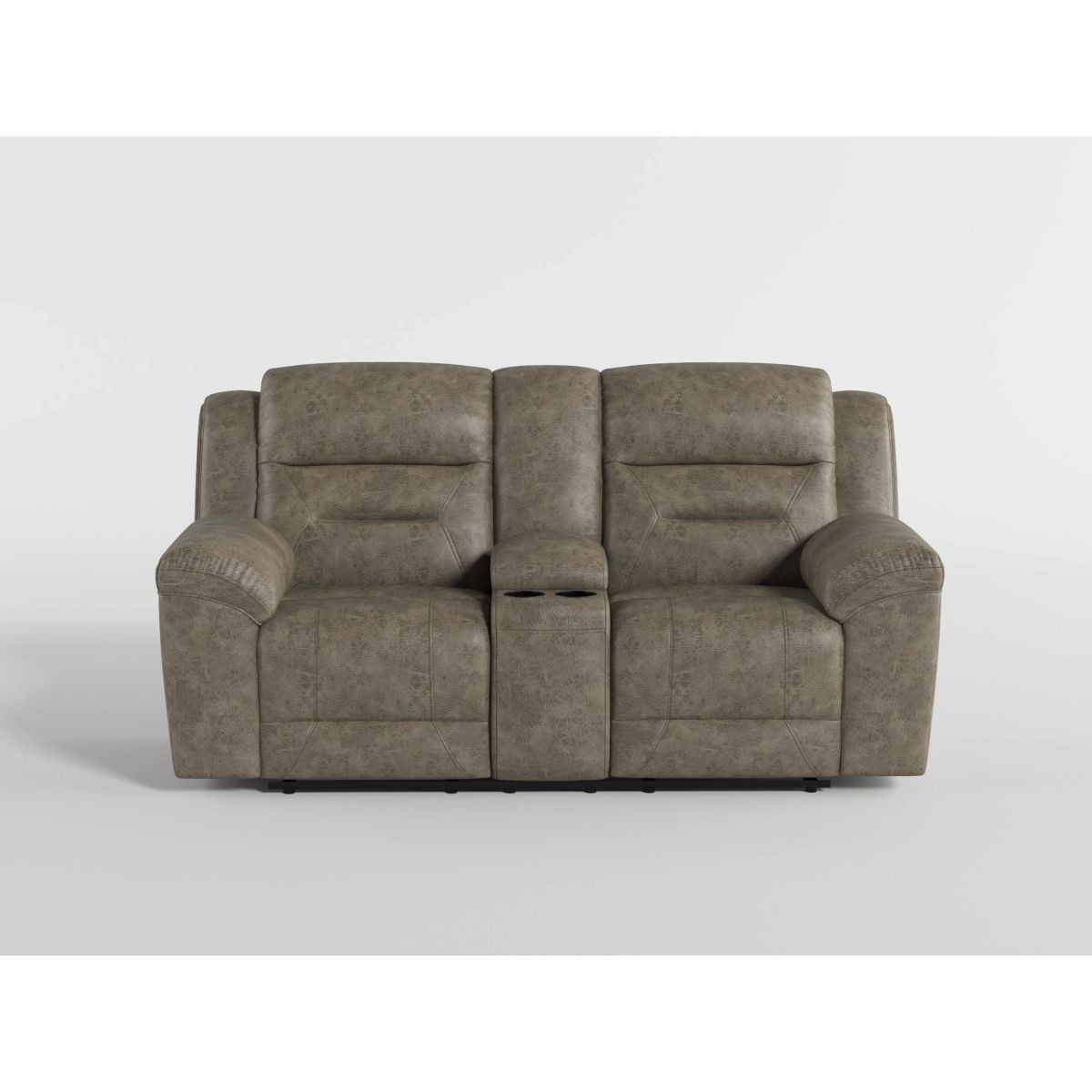 Hazen - Double Reclining Loveseat With Center Console - Brown