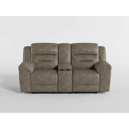 Hazen - Double Reclining Loveseat With Center Console - Brown