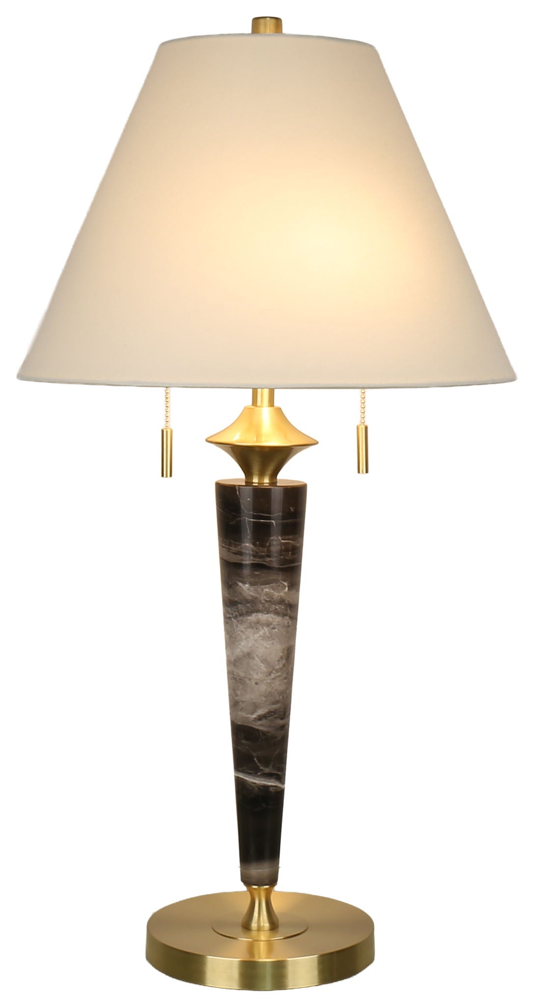 Midnight Scepter - 31 X 16 - Marble Table Lamp (Set of 2) - Black Marble