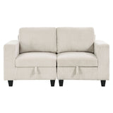Walterboro - Loveseat With Storage, Storage Pouches And Charging Ports