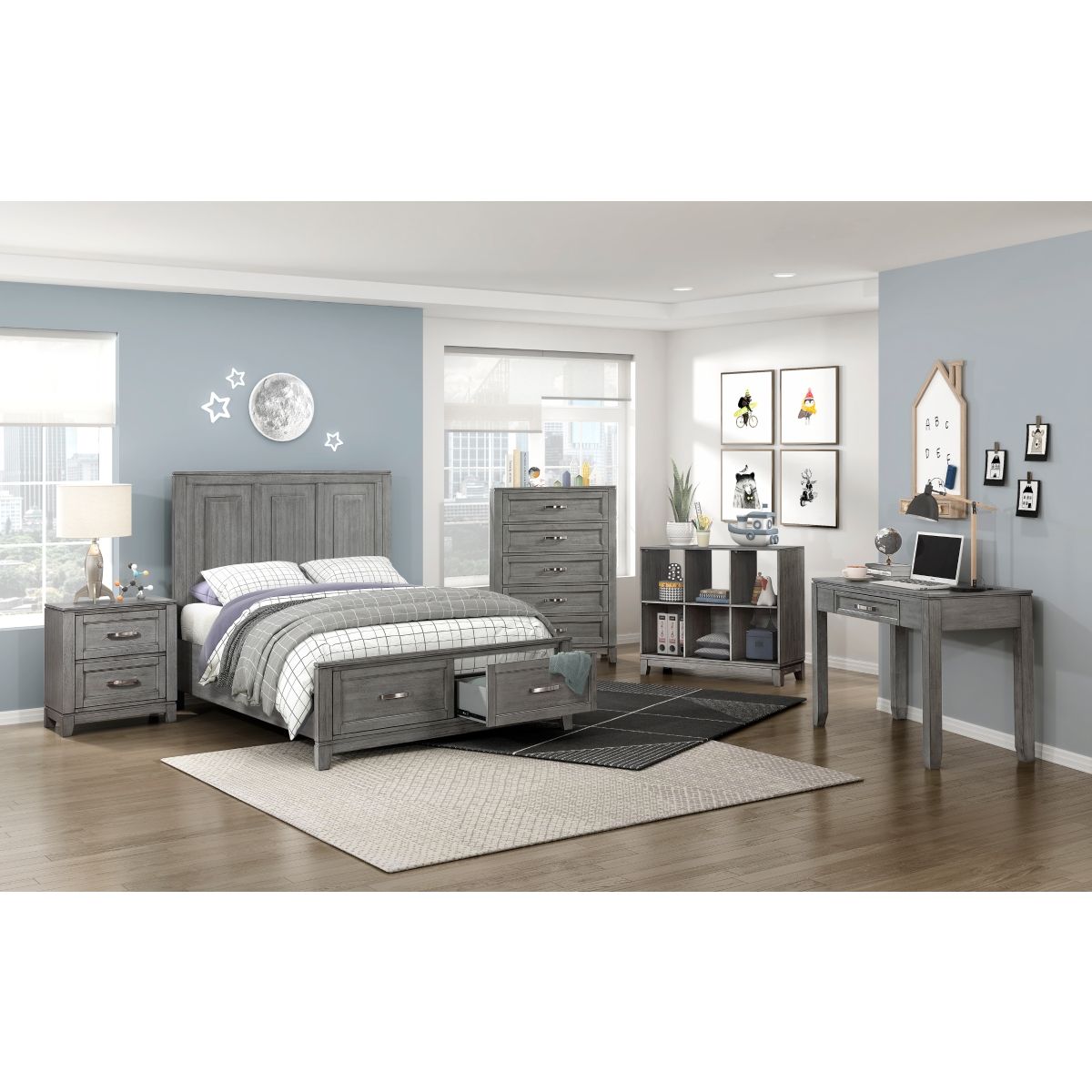 Garretson - Platform Bed With Footboard Storage