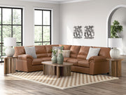 Furniture City - MS - Ashley Furniture - WillowBend Sectional - LAF 3-Piece Sectional / Caramel - PC27704S4