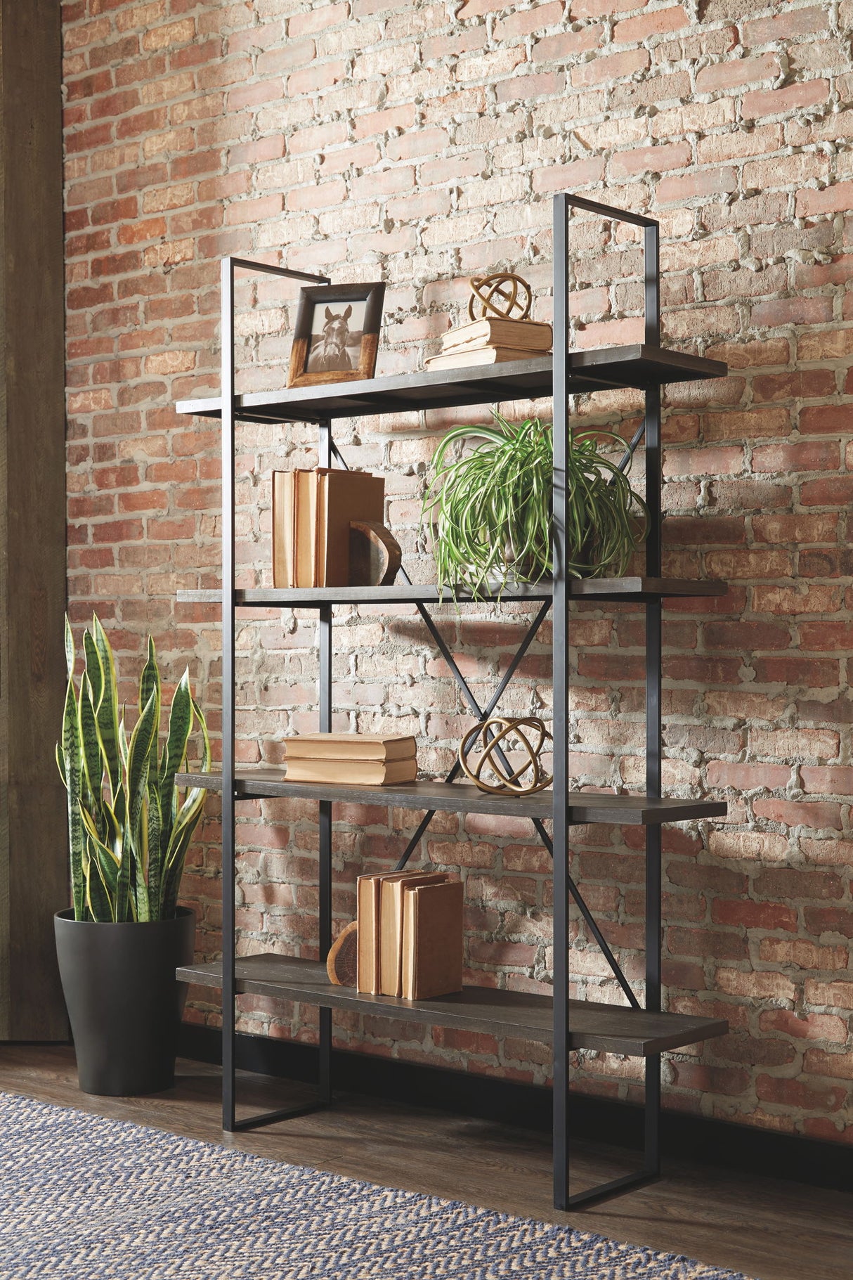 Gilesgrove - Bookcase - Black / Gray