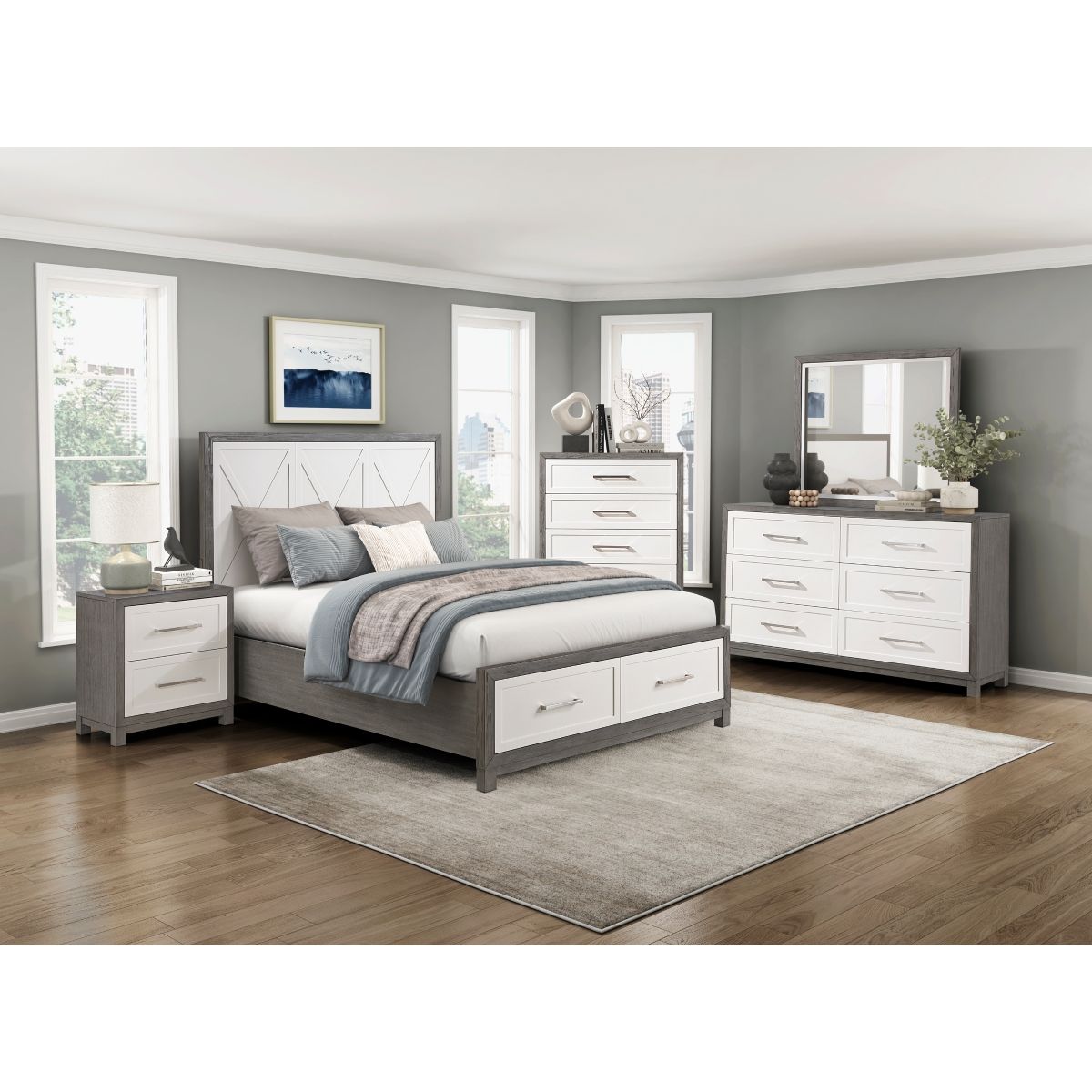 Rowan - Nightstand - Gray