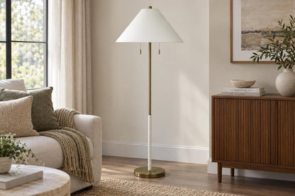 Gilded Interval - 64 X 23 - Metal Floor Lamp - Brushed Gold