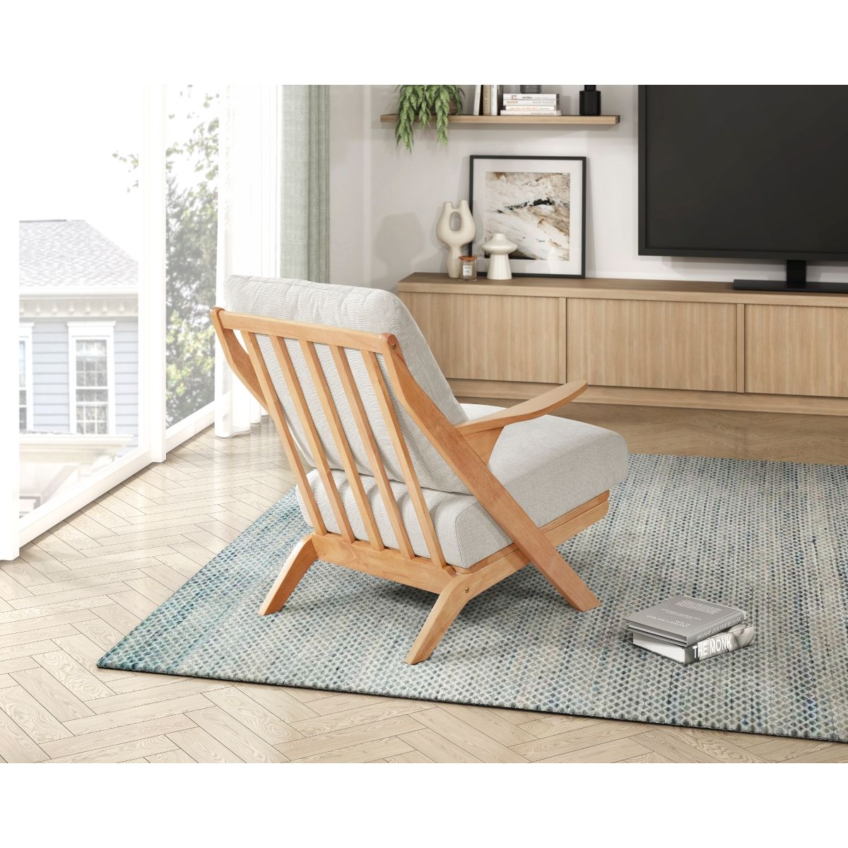 Lennox - Accent Chair - Light Brown Frame