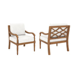 Savannah - Club Chairs (Set of 2) - White Linen
