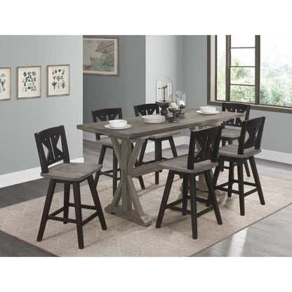 Amsonia - Swivel X-Back Counter Height Chair (Set of 2)