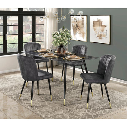 Clemente - Side Chair (Set of 2) - Charcoal