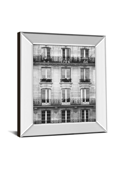 Across The Street Il By Laura Marshall - Mirror Framed Print Wall Art - Gray