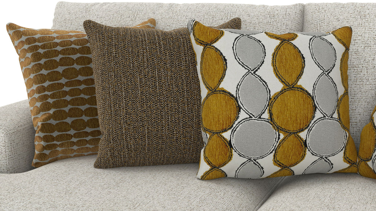 Tori - Sectional With Comfort Coil Seating, Cocktail Ottoman And Accent Pillows Included